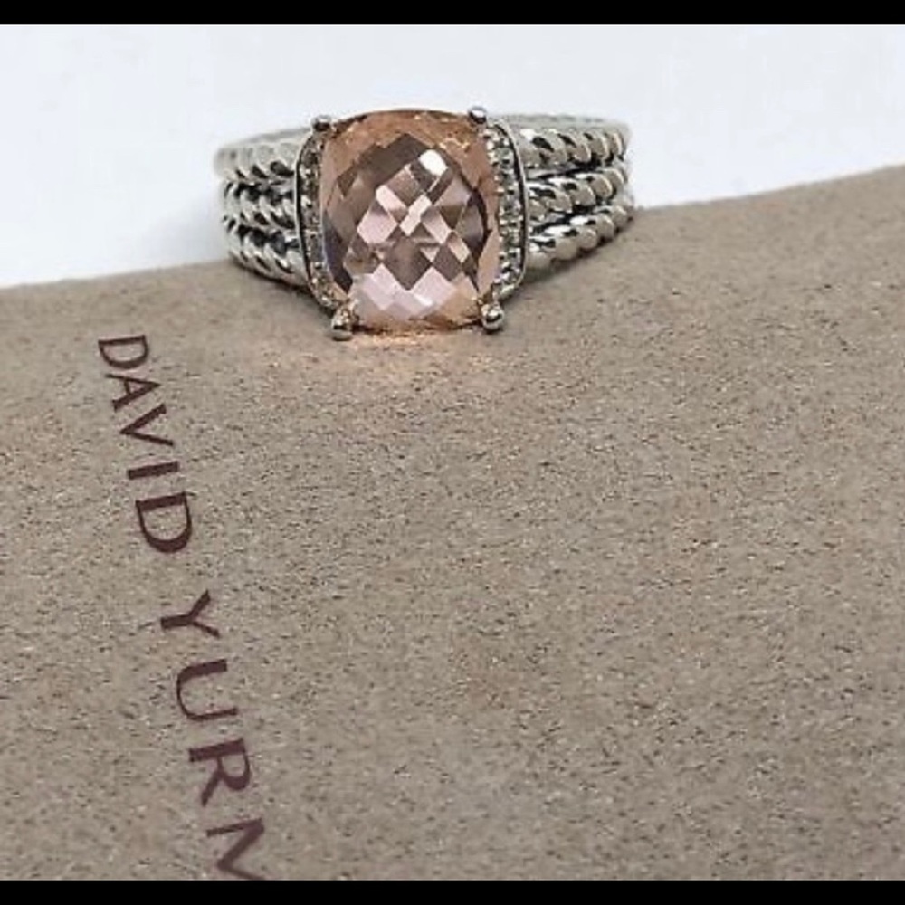 David Yurman Petite Morganite Wheaton Ring